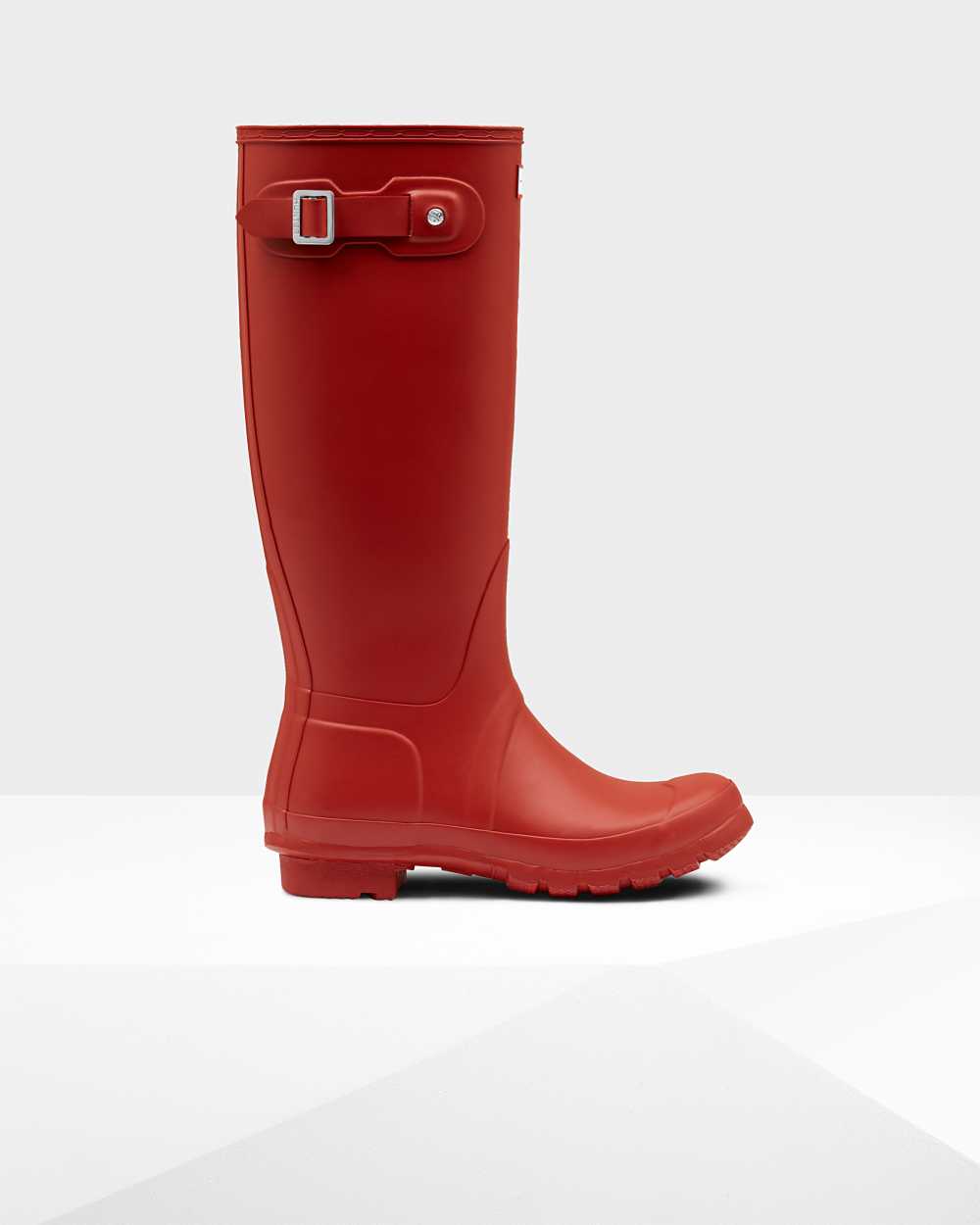 Womens Hunter Original Tall Rain Boots Red | ZYFTBC-539